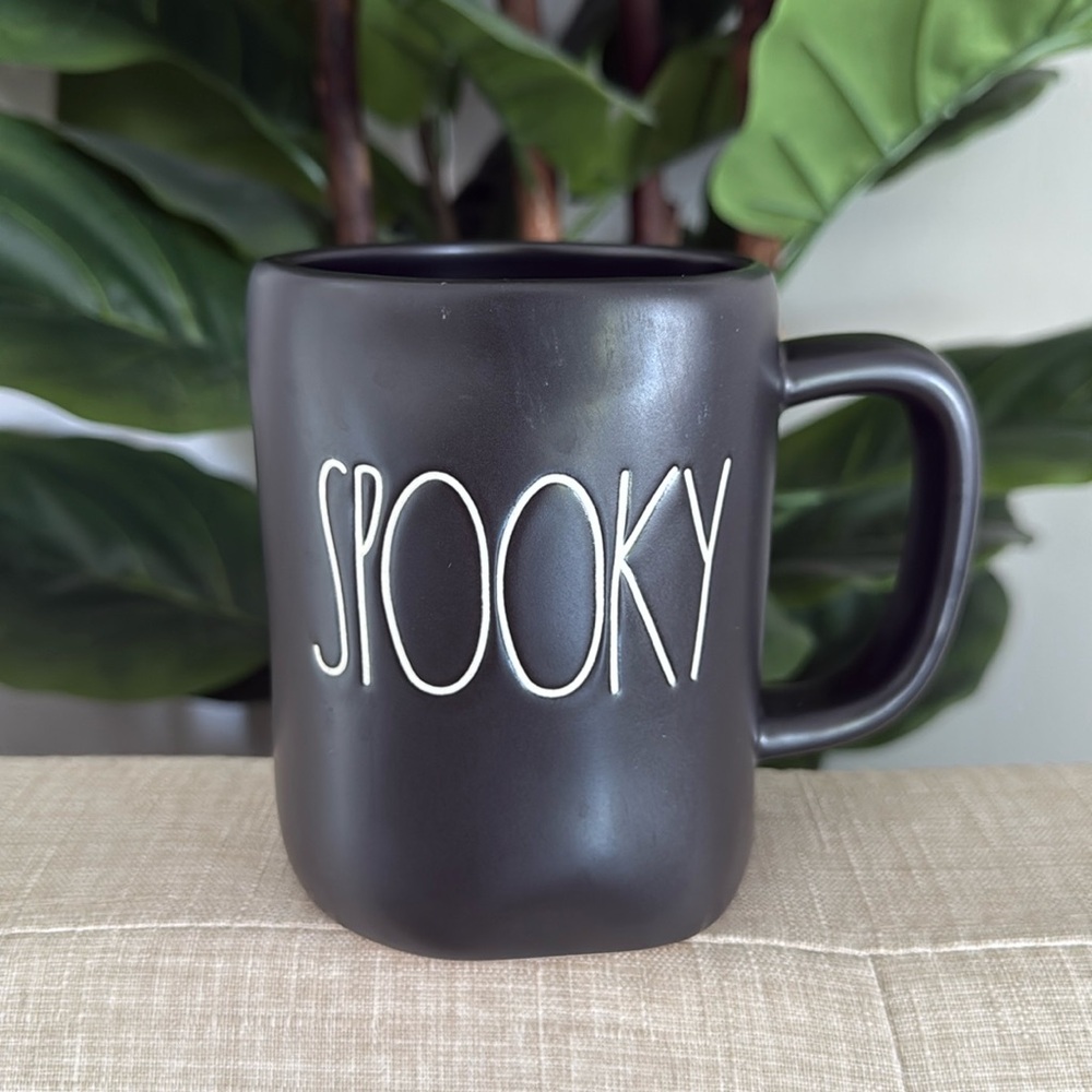 Rae Dunn Black 'Spooky' Mug